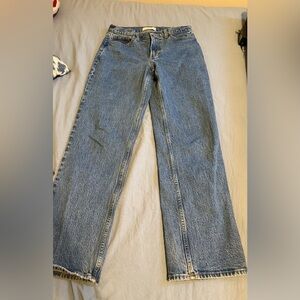 Abercrombie & Fitch Blue Low Rise Baggy Jeans